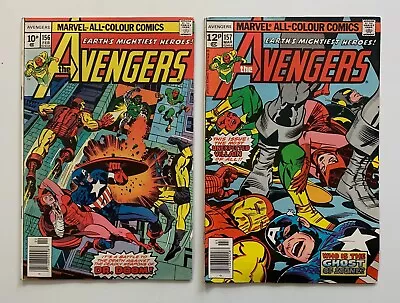 Buy Avengers #156 & 157 (Marvel 1977) 2 X FN+ Bronze Age Comics. • 22.50£
