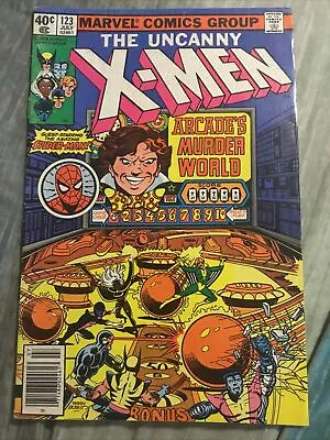 Buy X-Men (1963) #123 1st Print Arcade's Murder World Byrne Austin Claremont FN • 23.71£