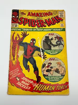 Buy Amazing Spider-Man 8 1964 Silver Age Poor Incomplete • 94.87£