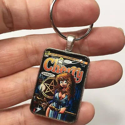 Buy Cherry #13 Cover Pendant With Key Ring And Necklace Comic Book Jewelry Poptart • 12.29£