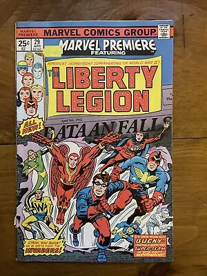 Buy Marvel Premiere 29, Featuring The Liberty Legion, Marvel Comics, April 1976, • 5£