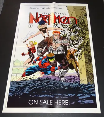 Buy RARE 1992 Comic Promo Poster JOHN BYRNE Signed NEXT MEN 21x14 Dark Horse • 28.76£