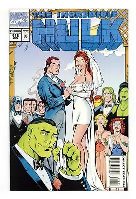 Buy Incredible Hulk #418B Frank Variant VF/NM 9.0 1994 • 11.12£