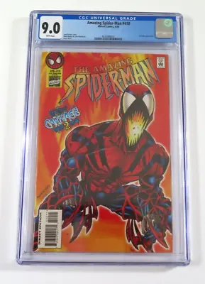 Buy Amazing Spider-Man #410 CGC 9.0 WP Marvel Comics 1996 Carnage • 52.24£