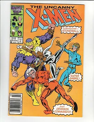 Buy Uncanny X-Men #215 Newsstand Marvel 1987 Chris Claremont Storm Rogue Kitty 9.0 • 1.56£