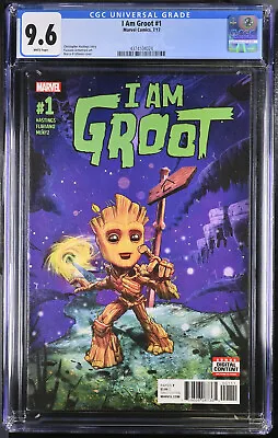 Buy I Am Groot #1 ~ 7/17 Marvel ~ CGC 9.6 WP • 10.50£