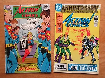 Buy Lot Of 2 ACTION COMICS: #366 *Adams!* ('68, VG/FN) +544 *Luthor Key!* (’83, NM-) • 13.63£