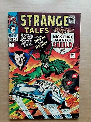 Buy STRANGE TALES #144, Marvel,  NICK FURY, Agent Of S.H.I.E.L.D 1966 • 15.73£