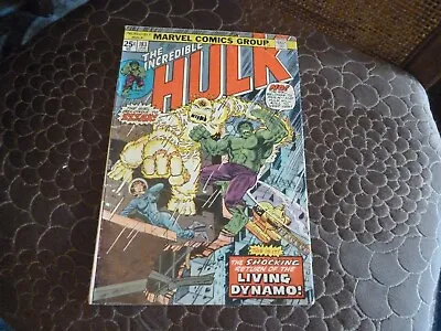 Buy Marvel Comics The Incredible Hulk #183 FN 1975 Living Dynamo • 9.45£
