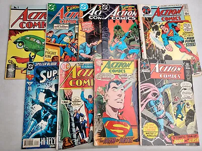 Buy Superman Action Comics DC Superhero #s 362 398 406 423 474 554 576 694 Lot • 51.60£