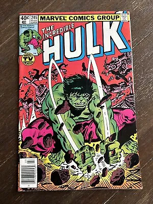 Buy The Incredible Hulk #245 (Marvel 1980) Newsstand 1st Super Mandroid FN- • 6.32£