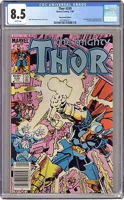 Buy Thor #339D Direct Variant CGC 8.5 Newsstand 1984 4216806011 • 36.78£