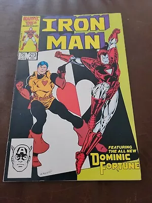Buy Iron Man #213 VF Reintroduction Of Dominic Fortune Key Marvel Comics 1986 WP  • 11.87£