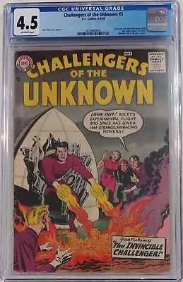 Buy Challengers Of The Unknown #3 | CGC 4.5 Prototype Fantastic Four! Predates FF #1 • 825.86£