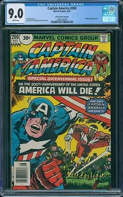 Buy Captain America #200 (Marvel, 1976) CGC 9.0 - PRICE VARIANT • 295.64£