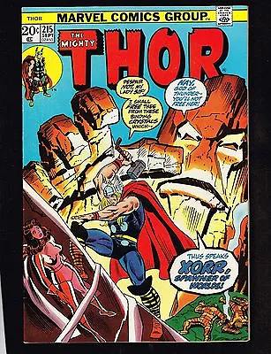 Buy Mighty Thor #215 ~ (7.5) Vs XORR  ~ 1973 - WH • 8.75£