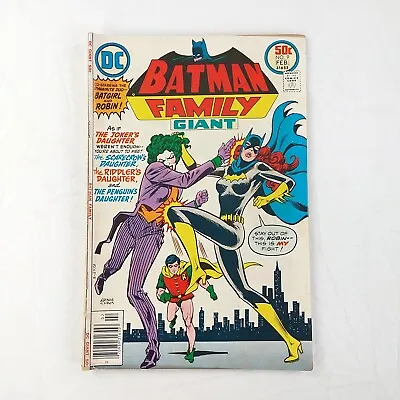 Buy Batman Family Giant #9 Joker's Daughter Scarecrow Riddler (1977 DC Comics) • 11.85£