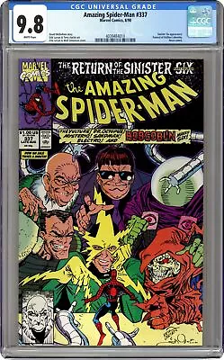 Buy Amazing Spider-Man #337 CGC 9.8 1990 4039484010 • 142.98£