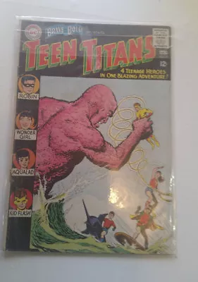 Buy Brave & Bold #60 Teen Titans First Appearance 1965 Wonder Girl Kid Flash Robin ! • 204.16£