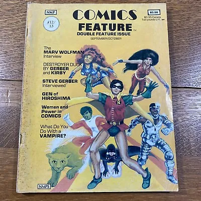 Buy COMICS FEATURE 12/13 Double 1981 NEW TEEN TITANS TOMB OF DRACULA FANTASTIC • 15.69£