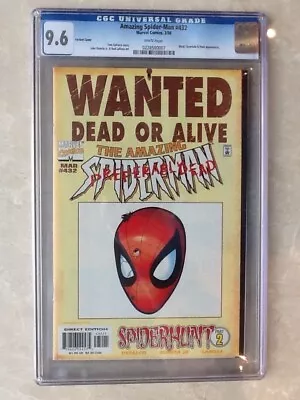 Buy Amazing Spider-Man #432 Romita Jr Variant Cover CGC 9.6! • 59.16£