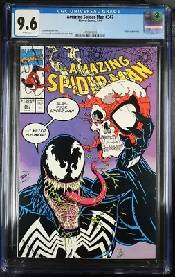 Buy Amazing Spider-Man 347 (Marvel 1991) - Venom!! - CGC 9.6 - White Pages!! • 68.75£