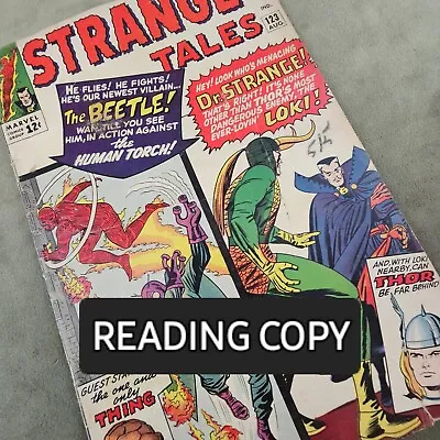 Buy #123 STRANGE TALES Marvel Comics 1964 1st Beetle Dr Strange/Loki Thor Key Issue • 19.70£