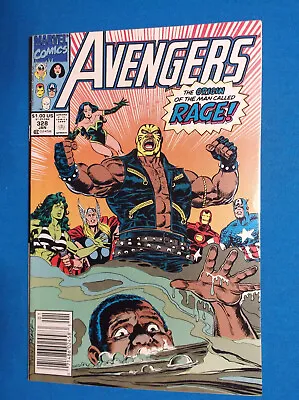 Buy The Avengers # 328 - Vf 8.0 - 1991 Newsstand - Origin Of Rage • 6.29£