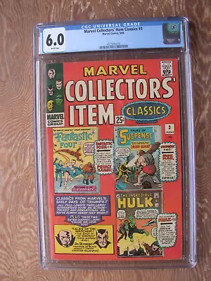 Buy Marvel Collector's Item Classics  #3  CGC 6.0  1st Dr Strange From ST #110 • 118.59£