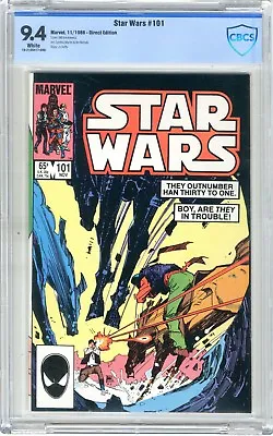 Buy Star Wars  #101   CBCS   9.4   NM   White Pgs  11/86  Cover By Bill Sienkiewicz  • 79.30£
