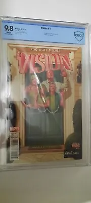 Buy Vision #1 (2016) NM CBCS 9.8 Wht Pgs 1st App Viv Marvel Comics Wandavision • 100.06£