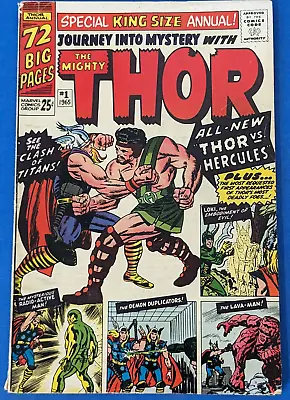 Buy Journey Into Mystery Annual #1 Key 1st Hercules 1965 MCU THOR Marvel Comics • 178.88£