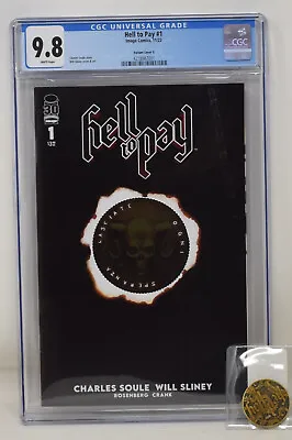 Buy Hell To Pay 1 Image 2022 CGC 9.8 1:100 Will Sliney Foil Hellcoin Variant • 316.24£