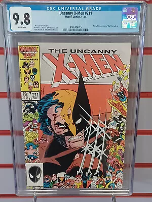 Buy UNCANNY X-MEN #211 (Marvel Comics, 1986) CGC Graded 9.8! ~ White Pages      • 79.06£