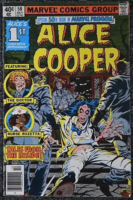 Buy Marvel MARVEL PREMIERE #50 (FN/VF) - Alice Cooper • 39.72£