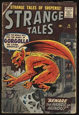 Buy Strange Tales #74 GD+ 2.5 Jack Kirby! Steve Ditko!  Marvel 1960 • 56.13£