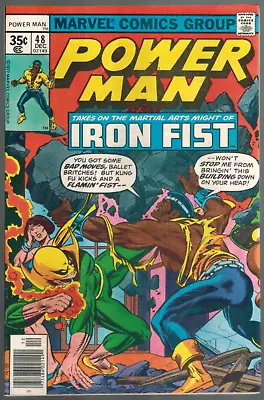 Buy Power Man 48  1st Team-Up With Iron Fist!   VF 1977 Marvel Comic • 63.92£