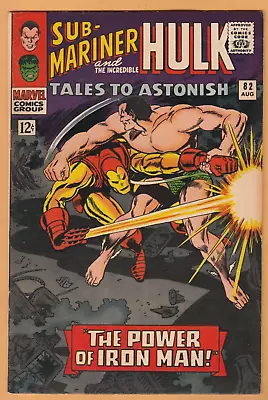 Buy Tales To Astonish #82 - Hulk - Sub-Mariner - Iron Man - OW - FN/VF (7.0) • 19.73£
