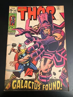 Buy MIGHTY THOR #168 (Marvel Comics/1969) **Galactus Origin Key!** • 59.92£