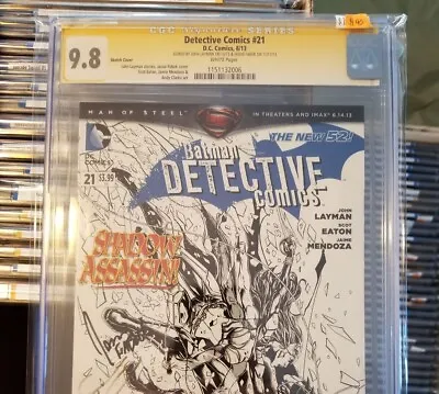 Buy Detective Comics #16 CGC 9.8 SS Signed X2 Sketch Variant Fabok DC Comic • 79.03£