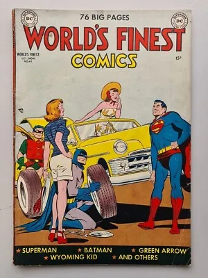 Buy World's Finest Comics #48 Vg+ (4.5) October 1950 Dc Superman Batman Robin ** • 299.99£