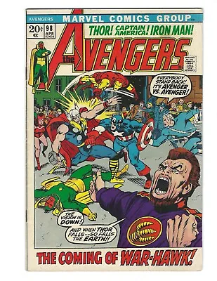 Buy Avengers #98 1972 FN- Or Better! Barry Windsor Smith War-Hawk!  Combine Shipping • 15.98£