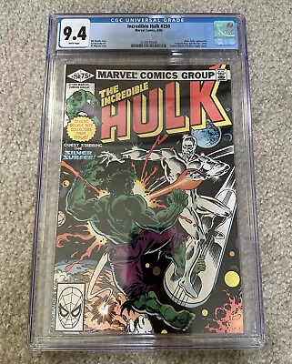 Buy Incredible Hulk #250 CGC 9.4 White Pages • 150.21£