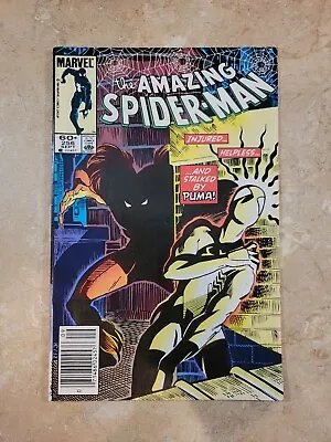 Buy Amazing Spider-Man #256  Key 1st App Puma 1984 Marvel Comics Newsstand Black • 19£