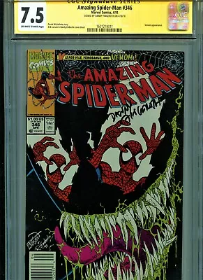 Buy Amazing Spider-man #346 Cgc 7.5 Ss Danny Fingeroth • 94.90£
