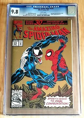 Buy Amazing Spider-man #375 March 1993 Cgc 9.8 Nm/mt White Marvel Venom Anne Weying • 78.99£