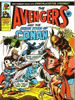 Buy Avengers #115, 116 VF- Marvel UK 1975 • 5.95£