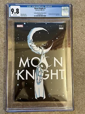 Buy Moon Knight #1 2014 Skottie Young CGC 9.8 Turkish Glow In The Dark, Ltd To 300 • 100£