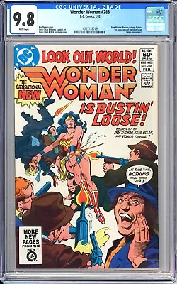 Buy WONDER WOMAN #288 CGC 9.8 1st SILVER SWAN / NEW WW COSTUME DC COMICS • 143.86£