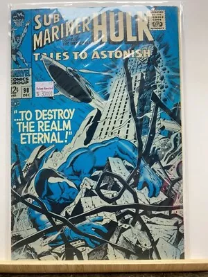 Buy Tales To Astonish #98 Hulk Sub-mariner Stories FN Silver Age Back Issue • 18.97£